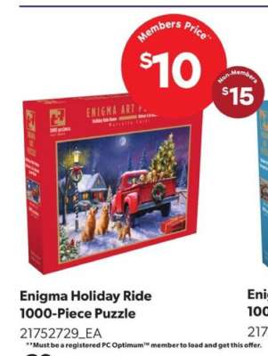 Enigma Holiday Ride 1000-Piece Puzzle