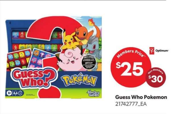 Guess Who Pokemon