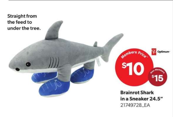 Brainrot Shark in a Sneaker 24.5"