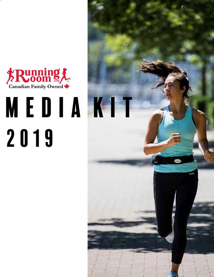Running Room flyer  - April 26, 2019 - July 15, 2019.